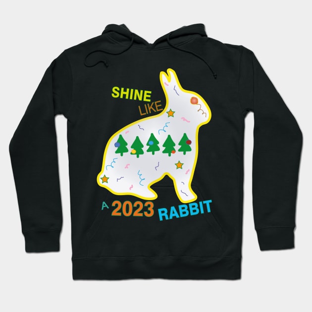 Shine Like A Rabbit Hoodie by IbaraArt